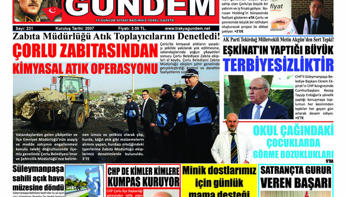 TRAKYA GÜNDEM GAZETESİ 157.SAYI