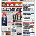Trakya Gündem Gazetesi 332. – 333. Sayı