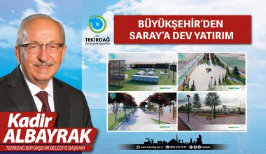 BÜYÜKŞEHİRDEN SARAY’A DEV YATIRIM