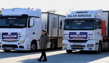 6 KONTEYNER EV DAHA AFET BÖLGESİNE GÖNDERİLDİ