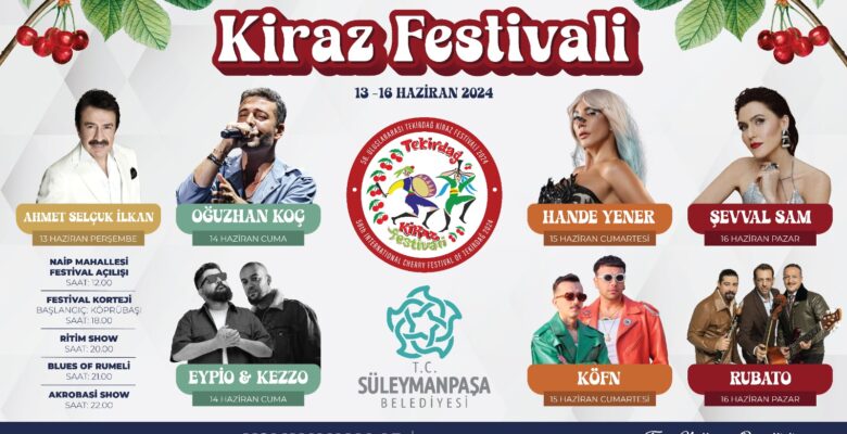 KİRAZ FESTİVALİ SANATÇILARI BELLİ OLDU