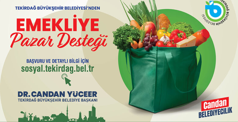 BÜYÜKŞEHİR DEN EMEKLİLERE PAZAR DESTEĞİ