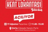 KENT LOKANTASI HIZMETİ BAŞLIYOR