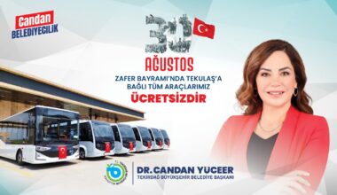 TOPLU TAŞIMA ZAFER BAYRAMI’NDA ÜCRETSİZ