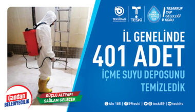 401 ADET DEPODA ÇALIŞMA YAPILDI