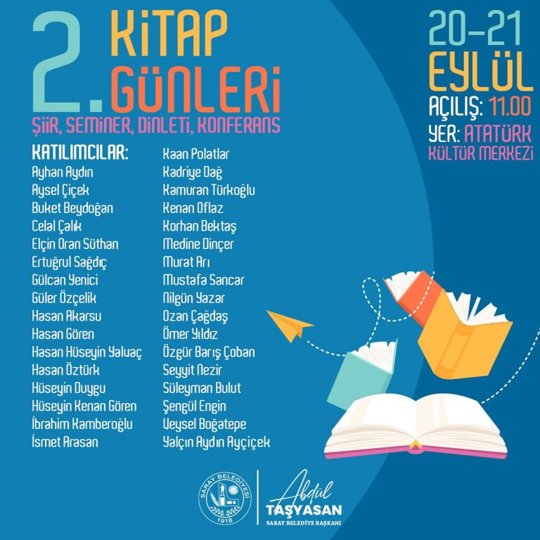 SARAY BELEDİYESİ 2. KİTAP GÜNLERİ BAŞLIYOR
