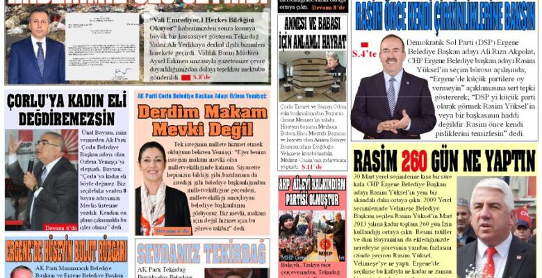 Trakya Gündem Gazetesi 143. Sayı