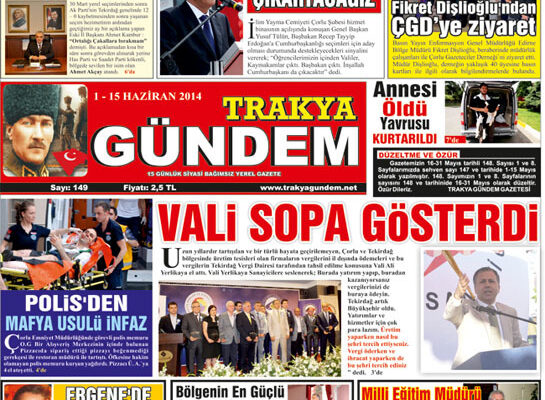 TRAKYA GÜNDEM GAZETESİ 151. SAYI