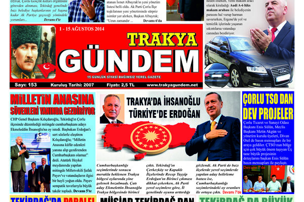 TRAKYA GÜNDEM GAZETESİ 153.SAYI