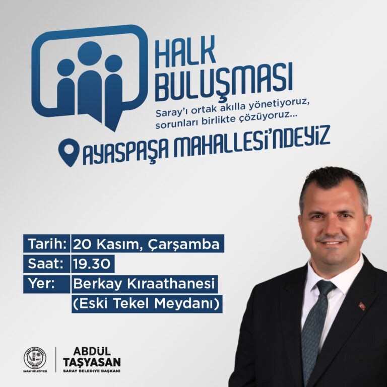 SARAY’I HALKIMIZLA BİRLİKTEYÖNETİYORUZ