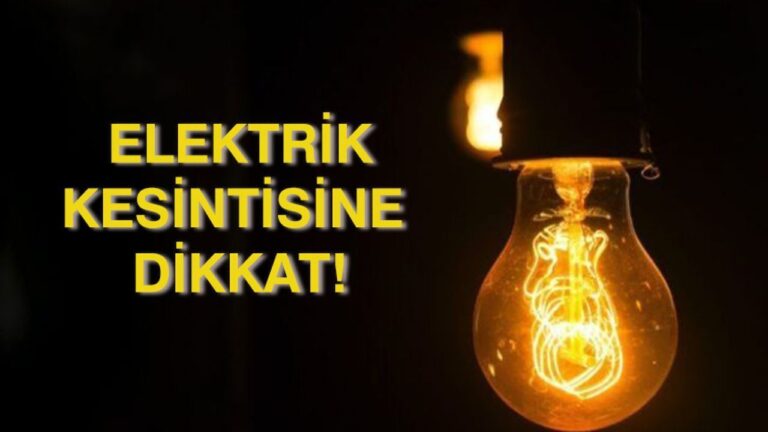 TREDAŞ DUYURDU: TEKİRDAĞ’IN 9 İLÇESİNDE ELEKTRİK KESİNTİSİ VAR