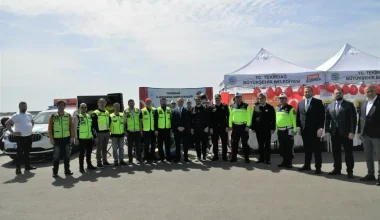 TEKİRDAĞ’DA MİNİKLERE TRAFİK DERSİ