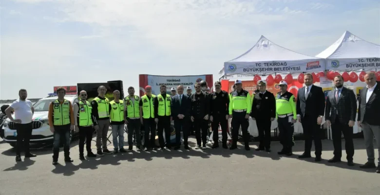 TEKİRDAĞ’DA MİNİKLERE TRAFİK DERSİ
