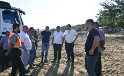 YANGIN MAĞDURU AİLEYE DESTEK OLDU