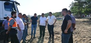 YANGIN MAĞDURU AİLEYE DESTEK OLDU