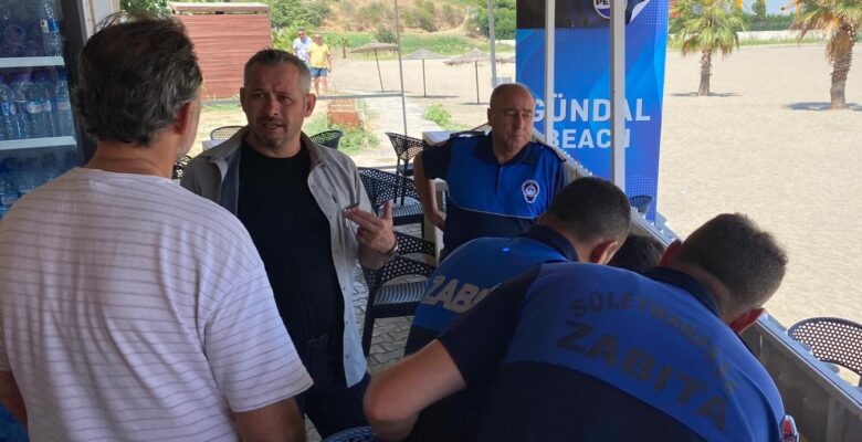 PLAJLARDA ŞEZLONG DENETİMİ YAPTILAR