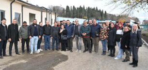 BAŞKAN NALLAR GAZETECİLERLE BELEDİYE HİZMETLERİNİ GEZDİ