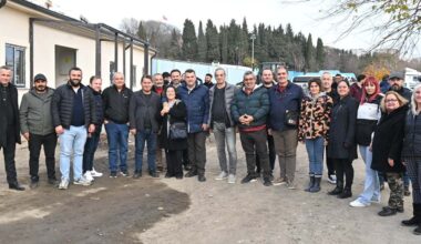 BAŞKAN NALLAR GAZETECİLERLE BELEDİYE HİZMETLERİNİ GEZDİ