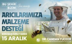 BÜYÜKŞEHİR’DEN ARICILARA MALZEME DESTEĞİ