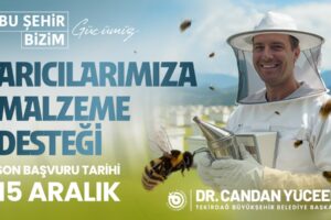 BÜYÜKŞEHİR’DEN ARICILARA MALZEME DESTEĞİ