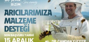 BÜYÜKŞEHİR’DEN ARICILARA MALZEME DESTEĞİ