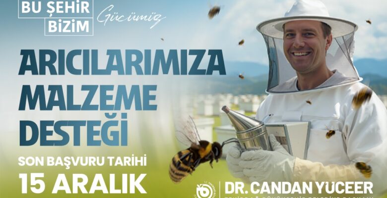 BÜYÜKŞEHİR’DEN ARICILARA MALZEME DESTEĞİ