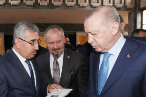 CUMHURBAŞKANI ERDOĞAN,TEKİRDAĞ NKÜ REKTÖRÜ ŞAHİN’İ KABUL ETTİ