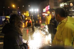 TESKİ’DEN ÇORLU’DA GECE YARISI YOĞUN MESAİ