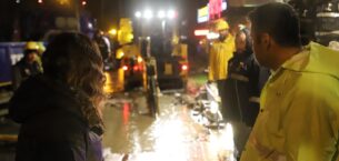 TESKİ’DEN ÇORLU’DA GECE YARISI YOĞUN MESAİ