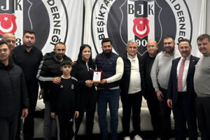 BEŞİKTAŞ’LI İŞ ADAMLARINDAN ESMANUR KARA YA PLAKET