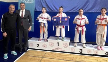 80 SPORCUNUN KATILIMIYLA KARETE ŞAMPİYONASI YAPILDI