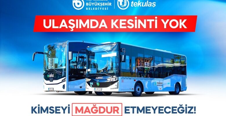 CANDAN BAŞKAN TALİMAT VERDİ ULAŞIMDA KESİNTİ YOK
