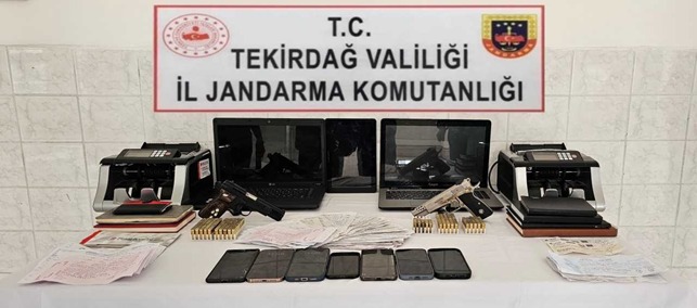 TEKİRDAĞ JANDARMA DAN MİLYARLIK OPERASYON