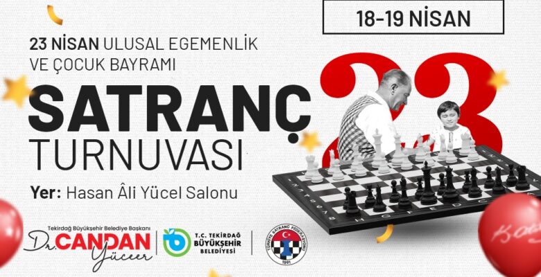 BÜYÜKŞEHİR’DEN 23 NİSAN’A ÖZEL ÖDÜLLÜ SATRANÇ TURNUVASI