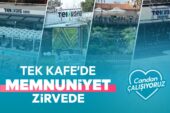 TEK KAFE’DE MEMNUNİYET ORANI YÜZDE 97,2’YE ULAŞTI