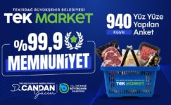 YURTTAŞLARDAN TEK MARKETLERE TAM NOT: GENEL MEMNUNİYET YÜZDE 99,9 OLARAK ÖLÇÜLDÜ