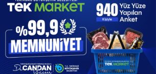 YURTTAŞLARDAN TEK MARKETLERE TAM NOT: GENEL MEMNUNİYET YÜZDE 99,9 OLARAK ÖLÇÜLDÜ