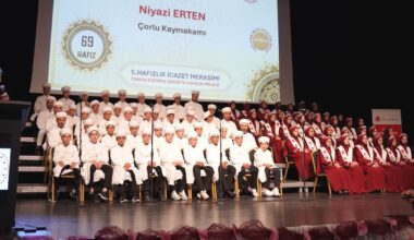 ÇORLU’DA MUHTEŞEM HAFIZLIK İCAZET MERASİMİ