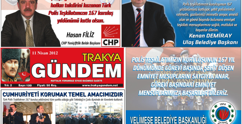Trakya Gündem Gazetesi 100.Sayı