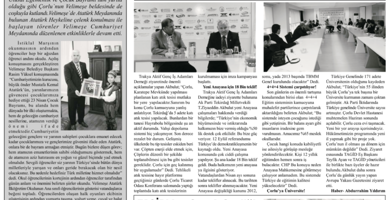 Trakya Gündem Gazetesi 101.Sayı