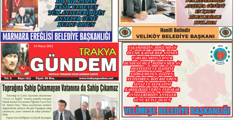 Trakya Gündem Gazetesi 103.Sayı