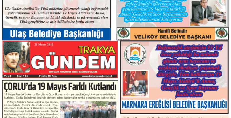 Trakya Gündem Gazetesi 104.Sayı