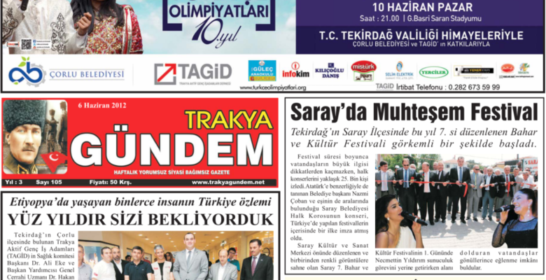 Trakya Gündem Gazetesi 105.sayı
