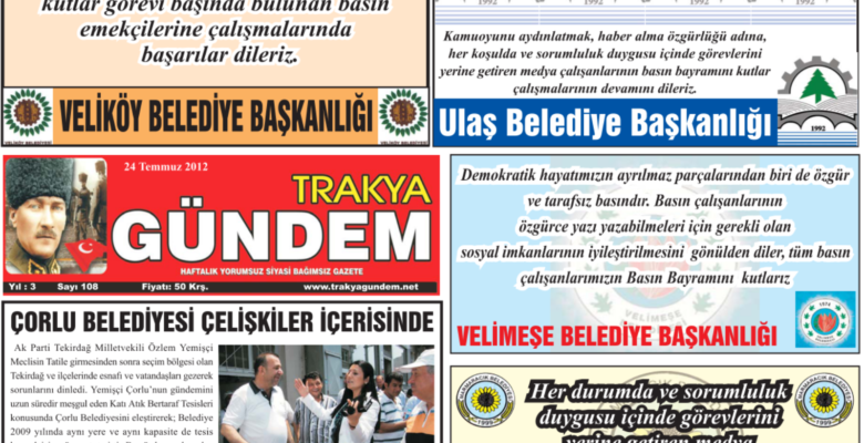 Trakya Gündem Gazetesi 108.Sayı