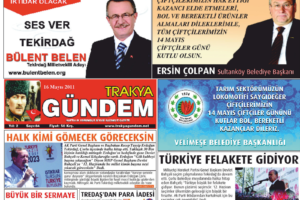 Trakya Gündem Gazetesi 84.Sayı
