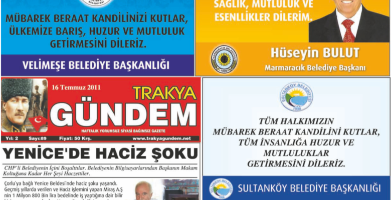 Trakya Gündem Gazetesi 89.Sayı