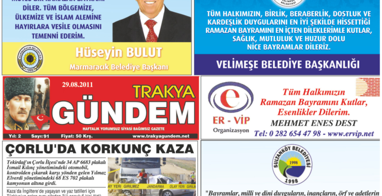 Trakya Gündem Gazetesi 91.Sayı