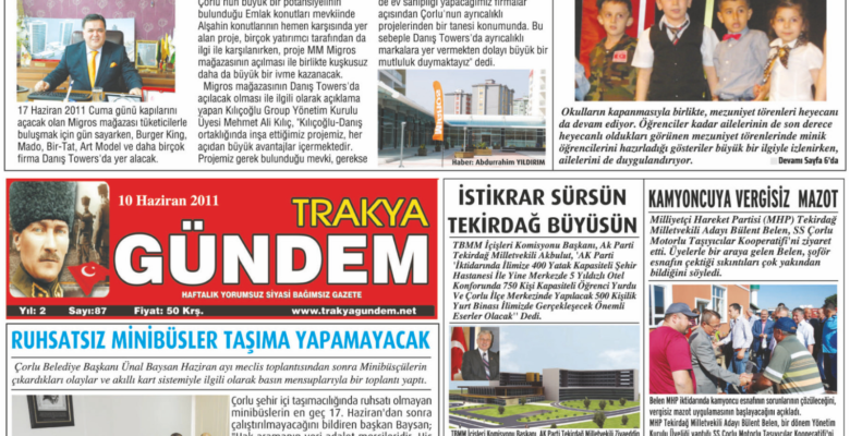 Trakya Gündem Gazetesi 87.Sayı