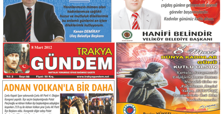 Trakya Gündem Gazetesi 98.Sayı