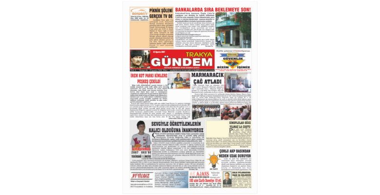Trakya Gündem Gazetesi 6.Sayı